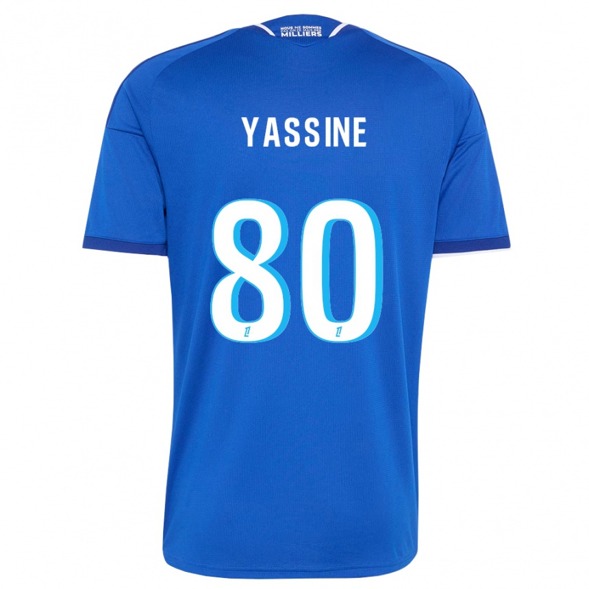 נשים כדורגל Gessime Yassine #80 כחול מלכותי לבן ג'רזי ביתית 2026/27