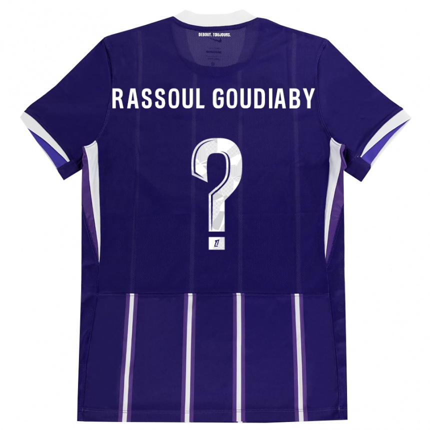 נשים כדורגל Khadim Rassoul Goudiaby #0 סגול לבן ג'רזי ביתית 2026/27