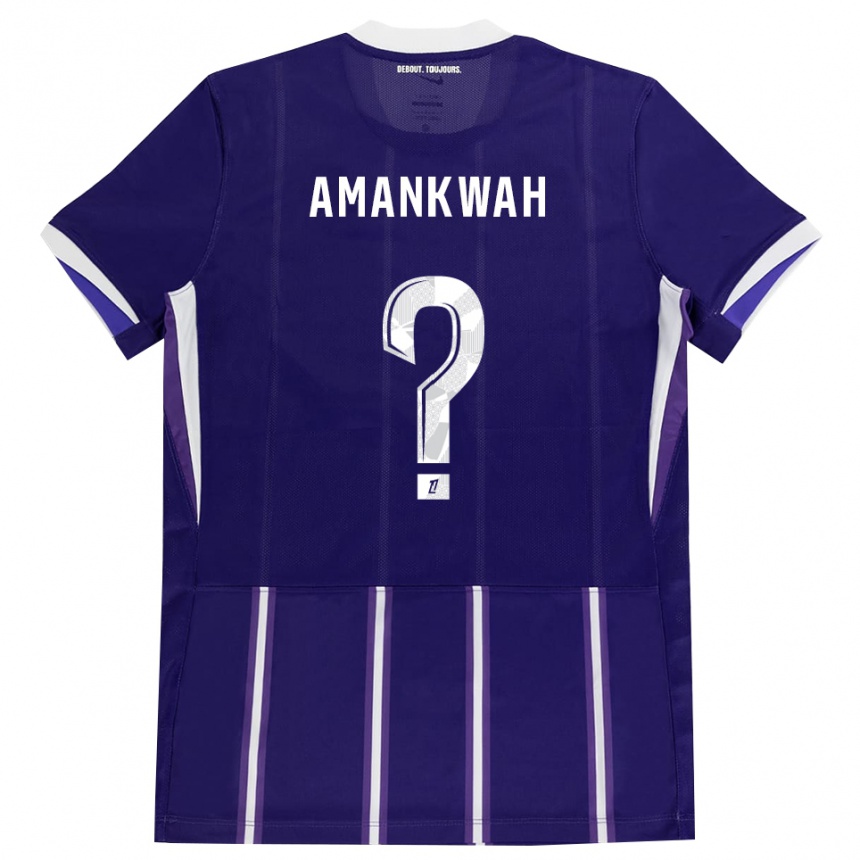 נשים כדורגל Marlon Amankwah #0 סגול לבן ג'רזי ביתית 2026/27