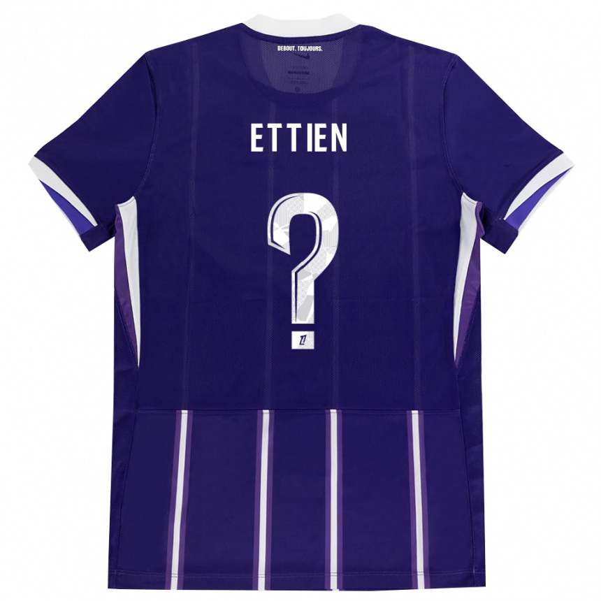 נשים כדורגל Krystal Jade Ettien #0 סגול לבן ג'רזי ביתית 2026/27