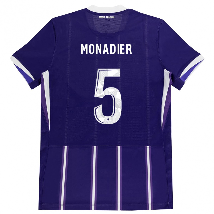 נשים כדורגל Pauline Monadier #5 סגול לבן ג'רזי ביתית 2026/27