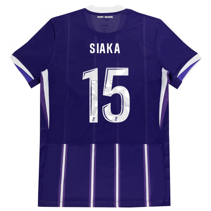 נשים כדורגל Nazihary Siaka #15 סגול לבן ג'רזי ביתית 2026/27