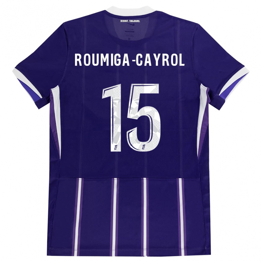 נשים כדורגל Sonia Roumiga-Cayrol #15 סגול לבן ג'רזי ביתית 2026/27