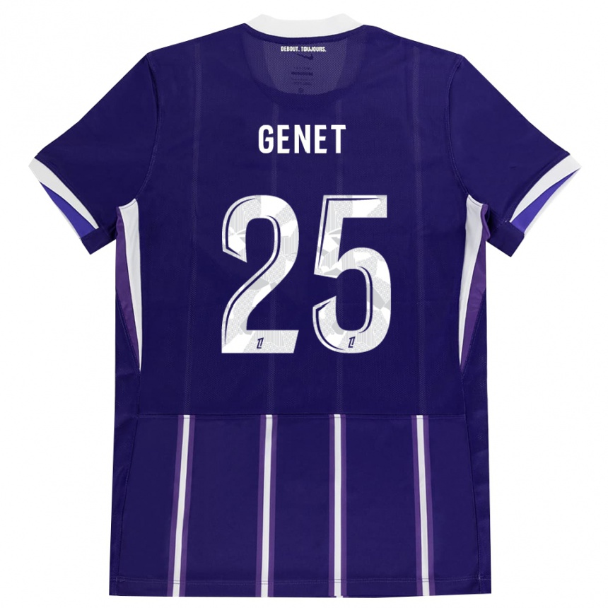 נשים כדורגל Marine Genet #25 סגול לבן ג'רזי ביתית 2026/27