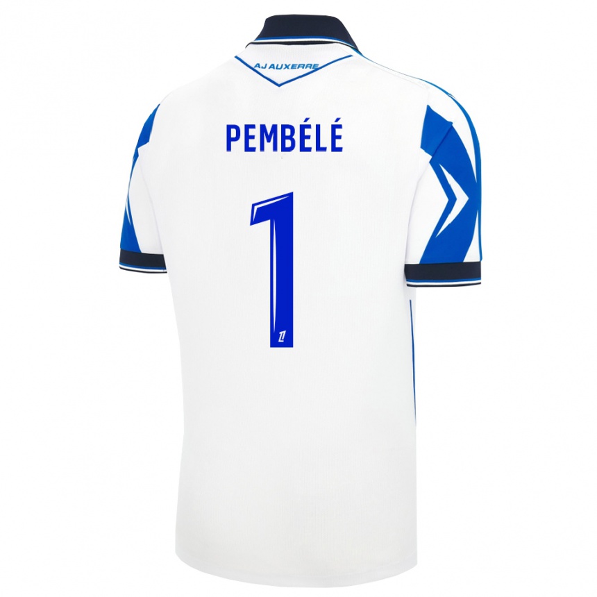 נשים כדורגל Willange Pembélé #1 שחור לבן כחול ג'רזי ביתית 2026/27