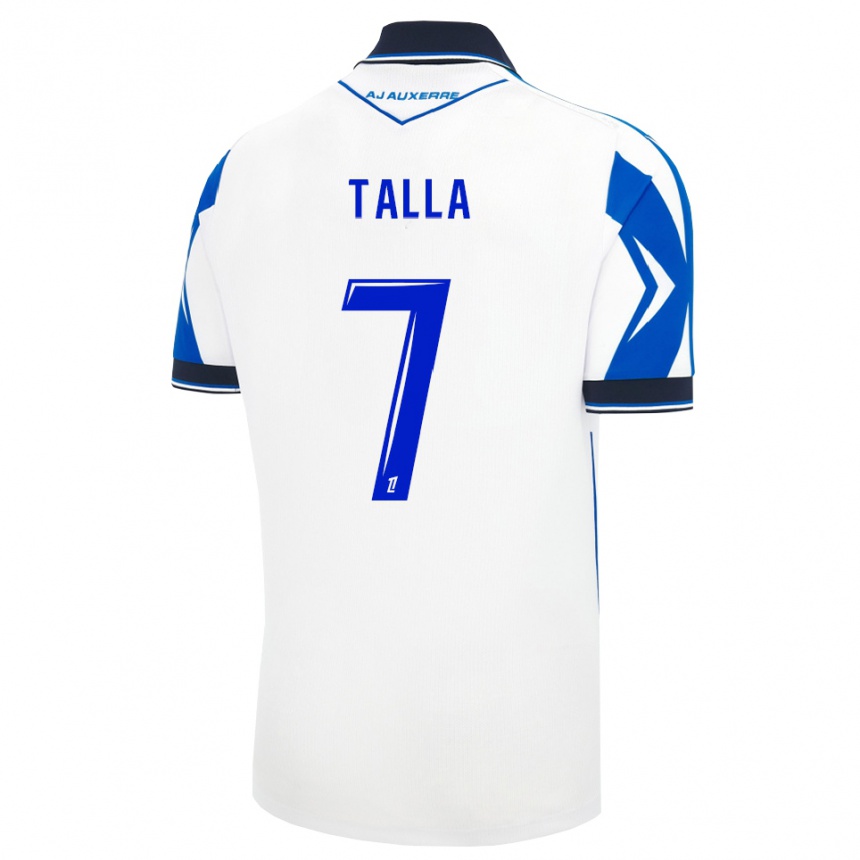 נשים כדורגל Housny Talla #7 שחור לבן כחול ג'רזי ביתית 2026/27