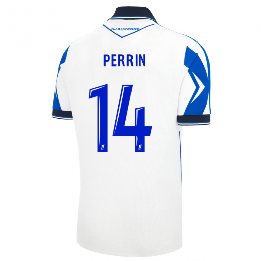 נשים כדורגל Noah Perrin #14 שחור לבן כחול ג'רזי ביתית 2026/27