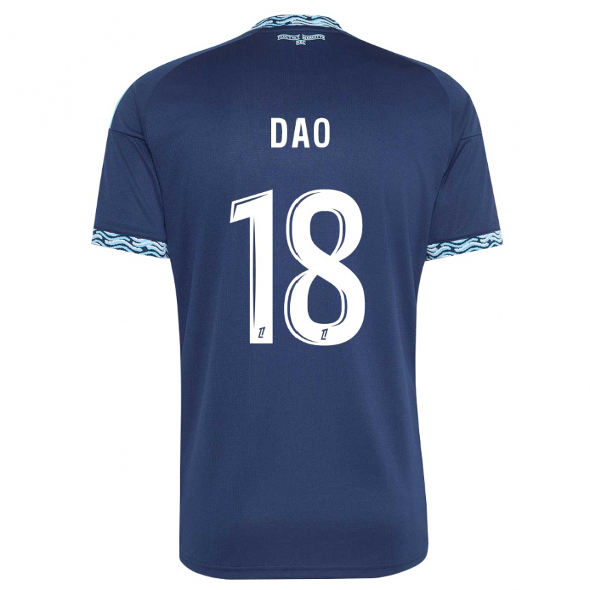 נשים כדורגל Mohamed Dao #18 כחול פלדה לבן ג'רזי ביתית 2026/27