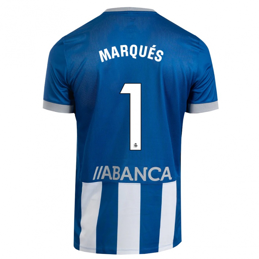 נשים כדורגל Álex Marqués #1 כחול אפור לבן ג'רזי ביתית 2026/27