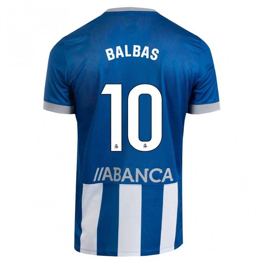 נשים כדורגל Nicolás Balbas #10 כחול אפור לבן ג'רזי ביתית 2026/27