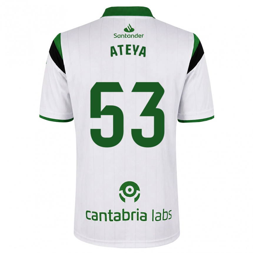 נשים כדורגל Belal Ateya #53 לבן ירוק שחור ג'רזי ביתית 2026/27