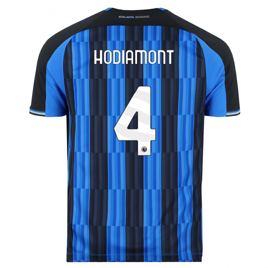 נשים כדורגל Lyam Hodiamont #4 כחול שחור אדום ג'רזי ביתית 2026/27 נשים כדורגל Lyam Hodiamont #4 כחול שחור אדום ג'רזי ביתית 2026/27