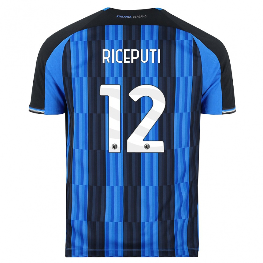 נשים כדורגל Davide Riceputi #12 כחול שחור אדום ג'רזי ביתית 2026/27