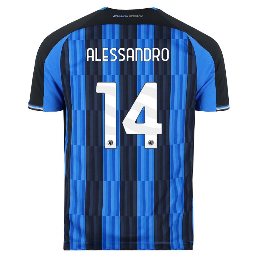 נשים כדורגל Alessandro Rinaldi #14 כחול שחור אדום ג'רזי ביתית 2026/27