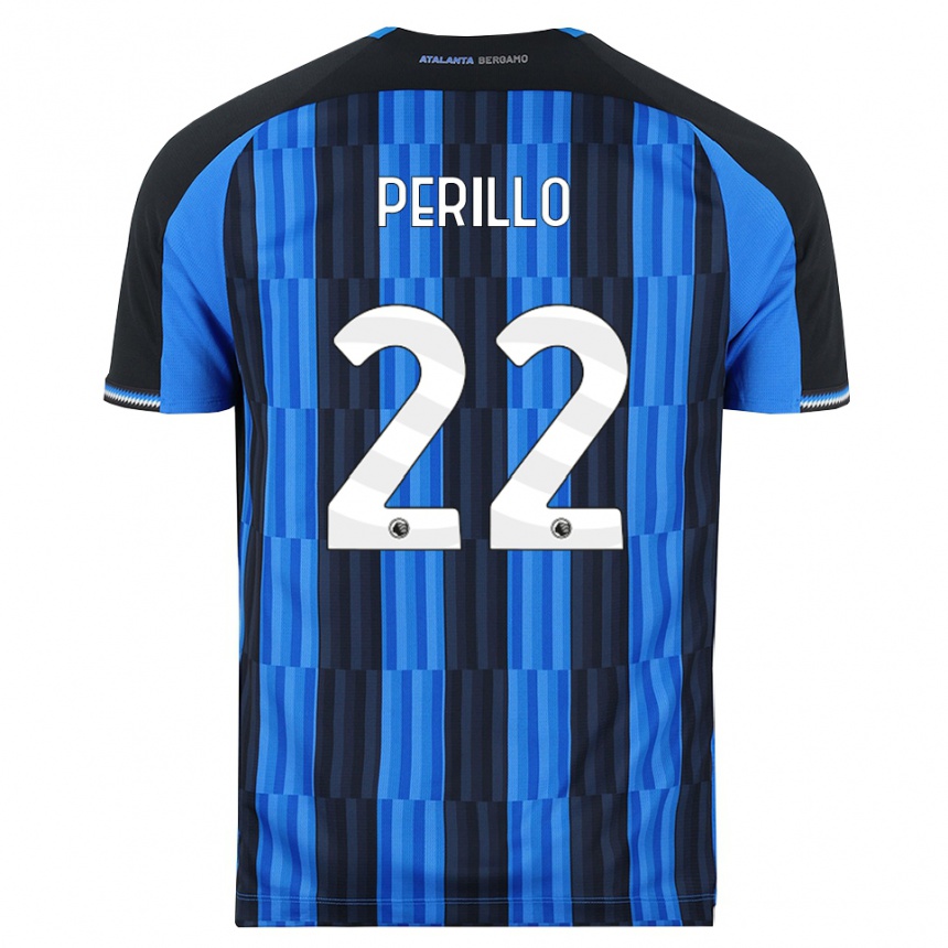 נשים כדורגל Diego Perillo #22 כחול שחור אדום ג'רזי ביתית 2026/27 נשים כדורגל Diego Perillo #22 כחול שחור אדום ג'רזי ביתית 2026/27