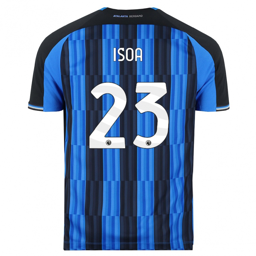 נשים כדורגל Isaac Isoa #23 כחול שחור אדום ג'רזי ביתית 2026/27