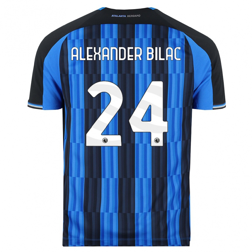 נשים כדורגל Max Alexander Bilac #24 כחול שחור אדום ג'רזי ביתית 2026/27
