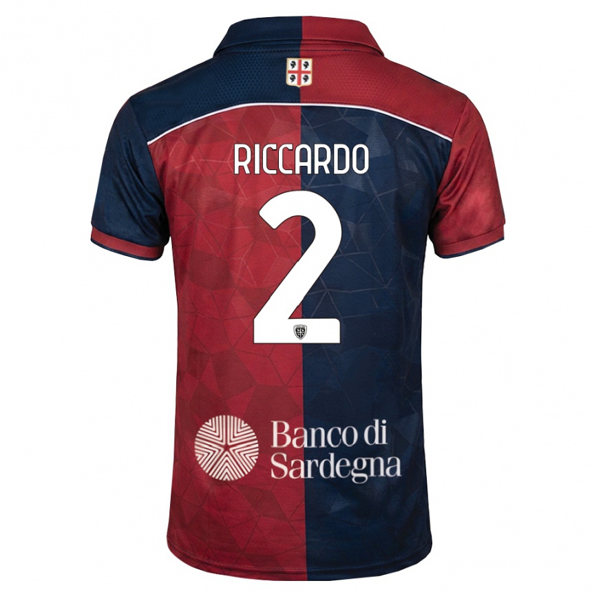 נשים כדורגל Riccardo Congiu #2 בורדו כחול מלכותי ג'רזי ביתית 2026/27