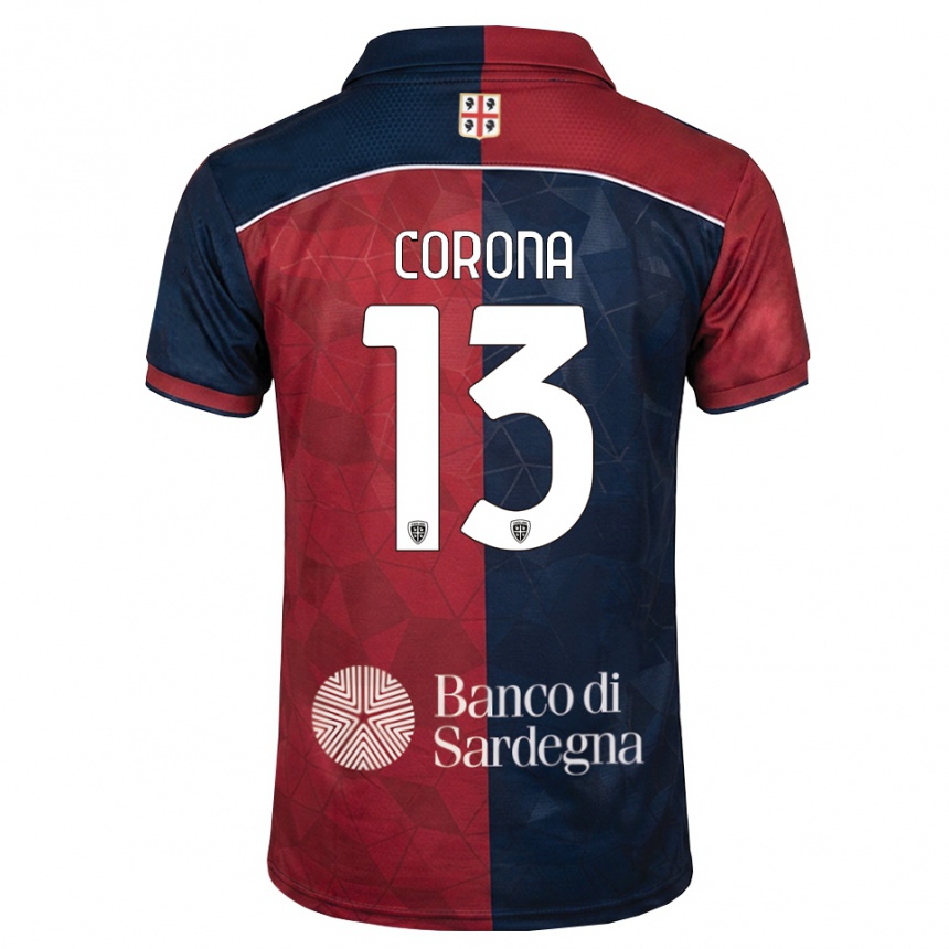 נשים כדורגל Claudio Corona #13 בורדו כחול מלכותי ג'רזי ביתית 2026/27