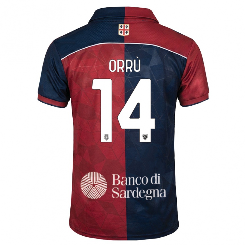 נשים כדורגל Gabriele Orrù #14 בורדו כחול מלכותי ג'רזי ביתית 2026/27