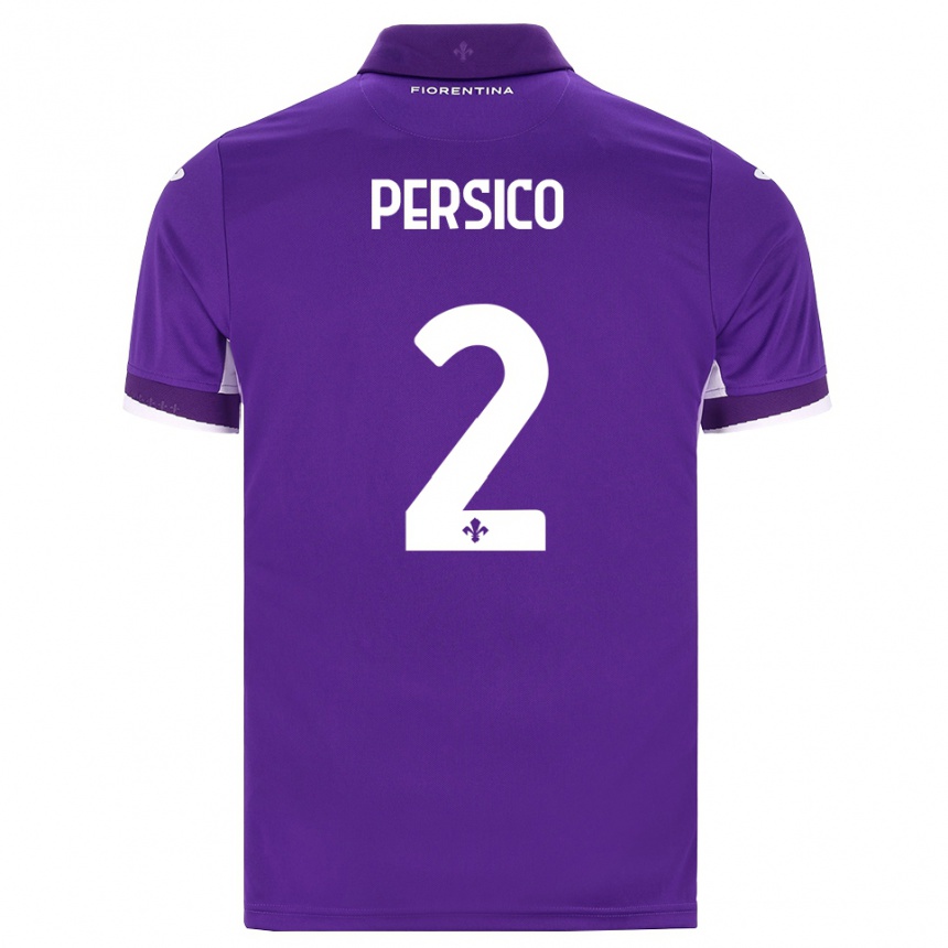 נשים כדורגל Daniele Persico #2 סגול לבן ורוד ג'רזי ביתית 2026/27