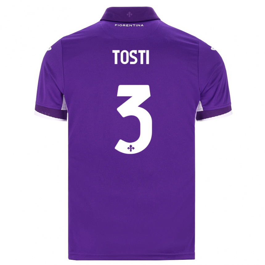 נשים כדורגל Tommaso Tosti #3 סגול לבן ורוד ג'רזי ביתית 2026/27