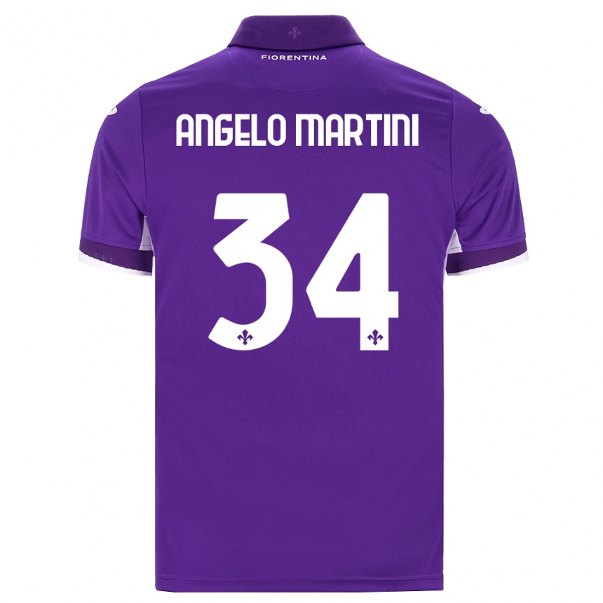 נשים כדורגל Angelo Martini #34 סגול לבן ורוד ג'רזי ביתית 2026/27