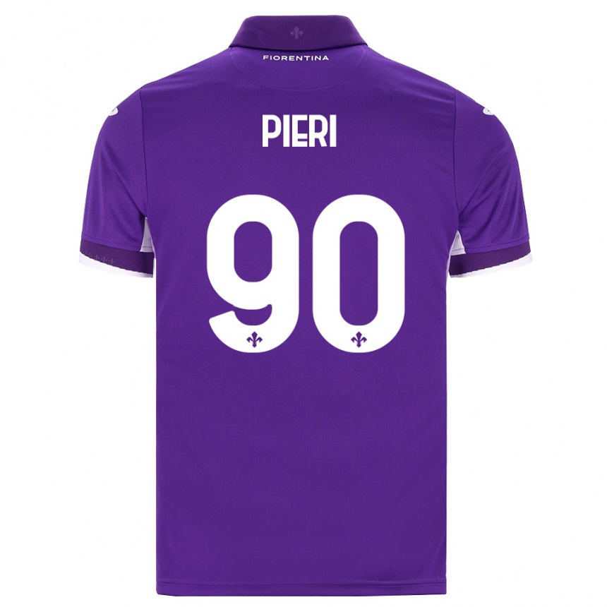 נשים כדורגל Arianna Pieri #90 סגול לבן ורוד ג'רזי ביתית 2026/27