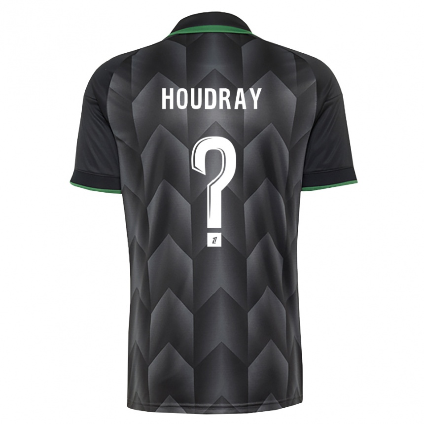 נשים כדורגל Leyaan Houdray #0 לבן שחור ירוק הרחק ג'רזי 2026/27