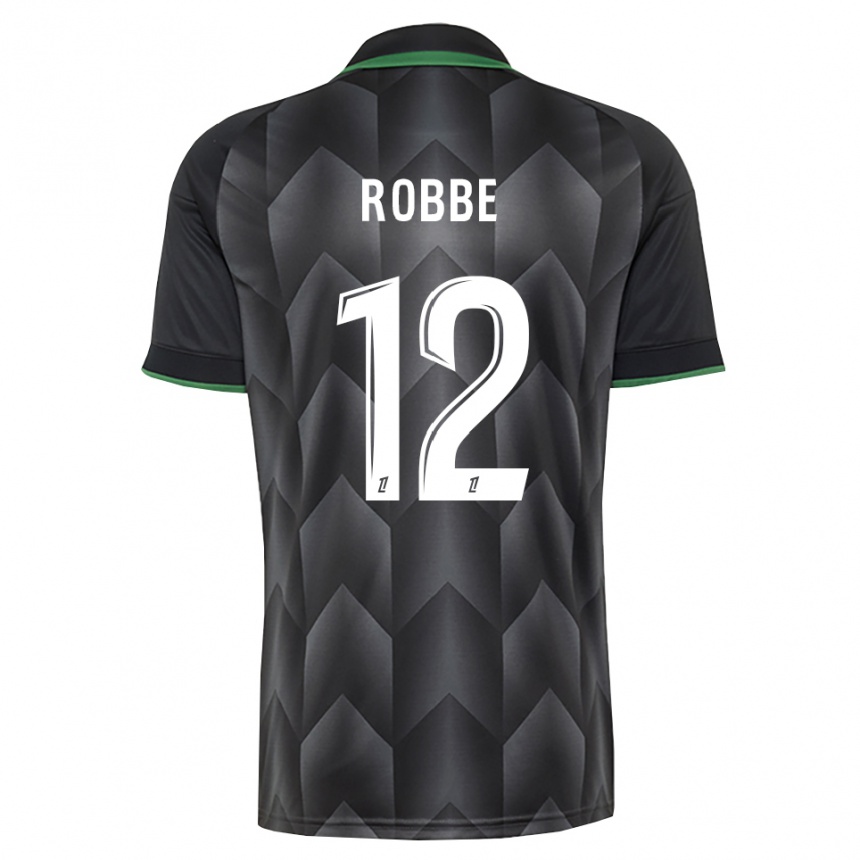 נשים כדורגל Lucas Robbe #12 לבן שחור ירוק הרחק ג'רזי 2026/27