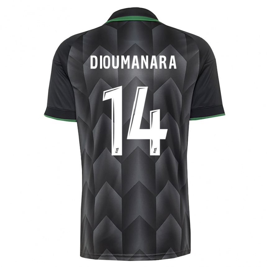 נשים כדורגל Sidi Dioumanara #14 לבן שחור ירוק הרחק ג'רזי 2026/27