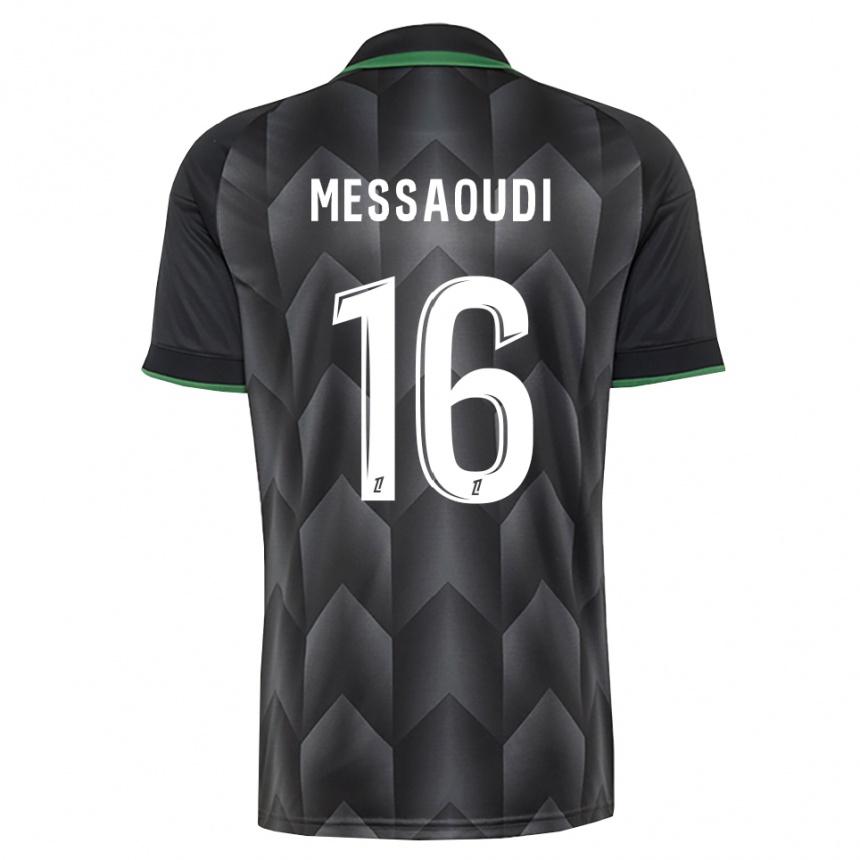 נשים כדורגל Fedwan Messaoudi #16 לבן שחור ירוק הרחק ג'רזי 2026/27