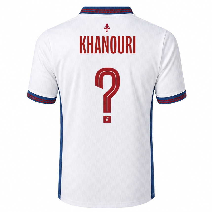 נשים כדורגל Adam Khanouri #0 אדום לבן כחול הרחק ג'רזי 2026/27