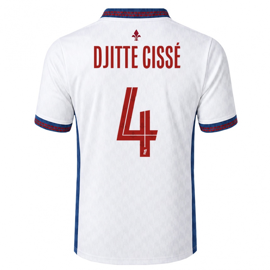 נשים כדורגל Babacar Djitte Cissé #4 אדום לבן כחול הרחק ג'רזי 2026/27