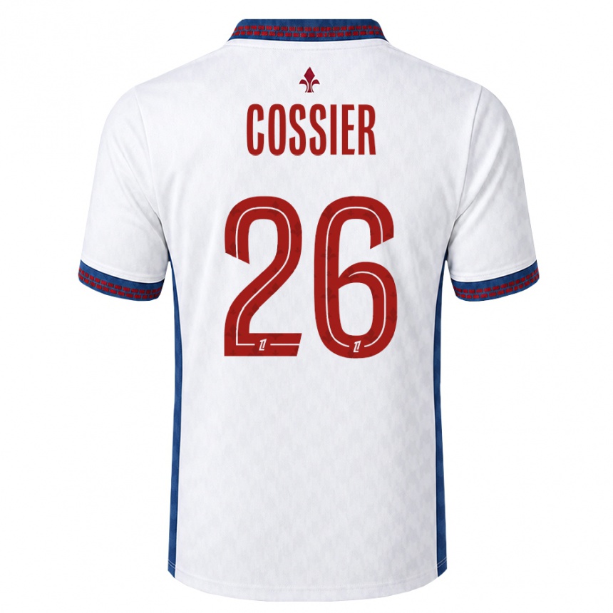 נשים כדורגל Isaac Cossier #26 אדום לבן כחול הרחק ג'רזי 2026/27