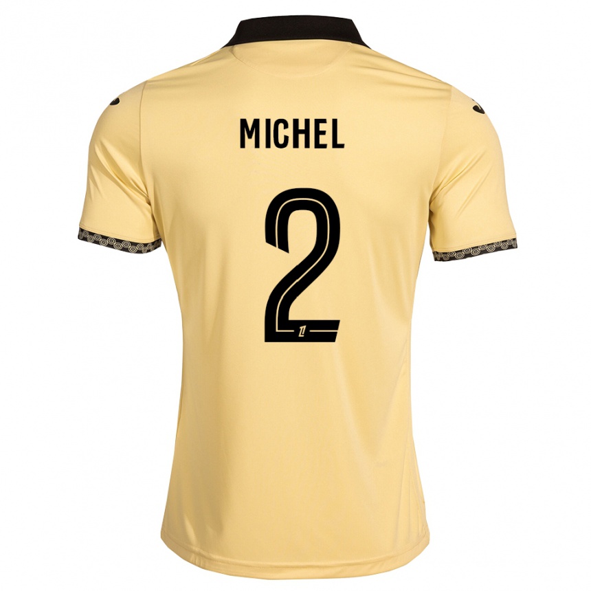 נשים כדורגל Raphaël Michel #2 לבן נאבאחו שחור הרחק ג'רזי 2026/27