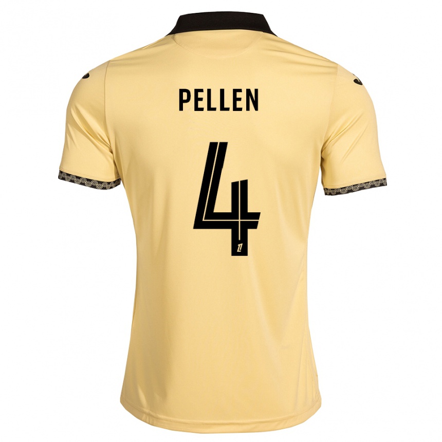 נשים כדורגל Louise Pellen #4 לבן נאבאחו שחור הרחק ג'רזי 2026/27