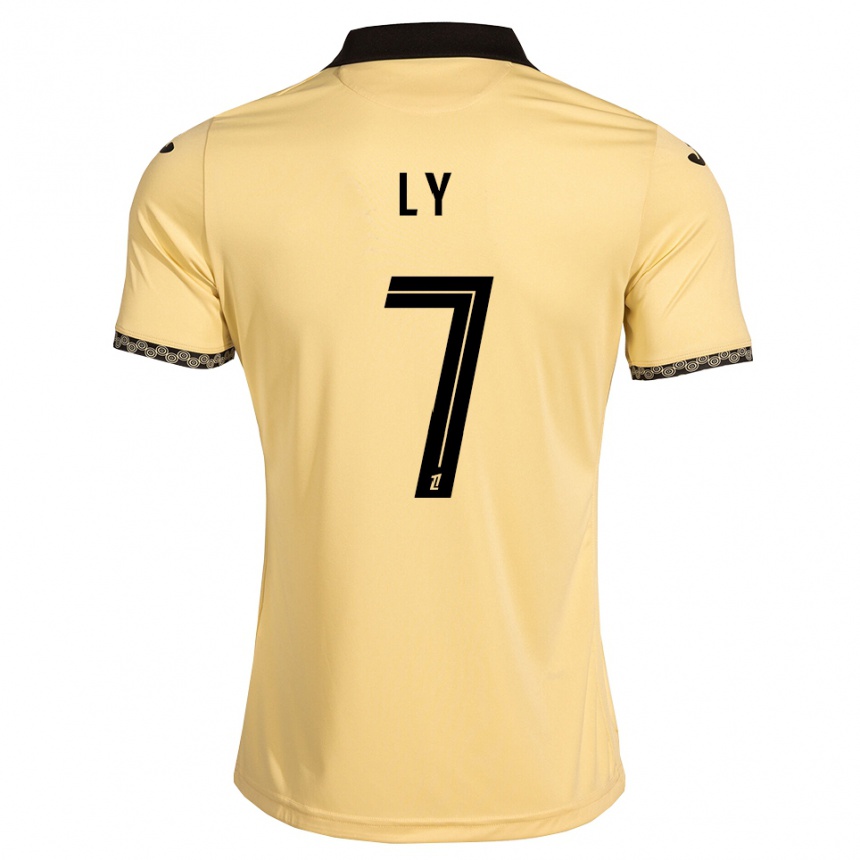 נשים כדורגל Mactar Ly #7 לבן נאבאחו שחור הרחק ג'רזי 2026/27