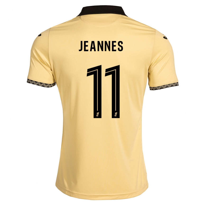 נשים כדורגל Justine Jeannes #11 לבן נאבאחו שחור הרחק ג'רזי 2026/27