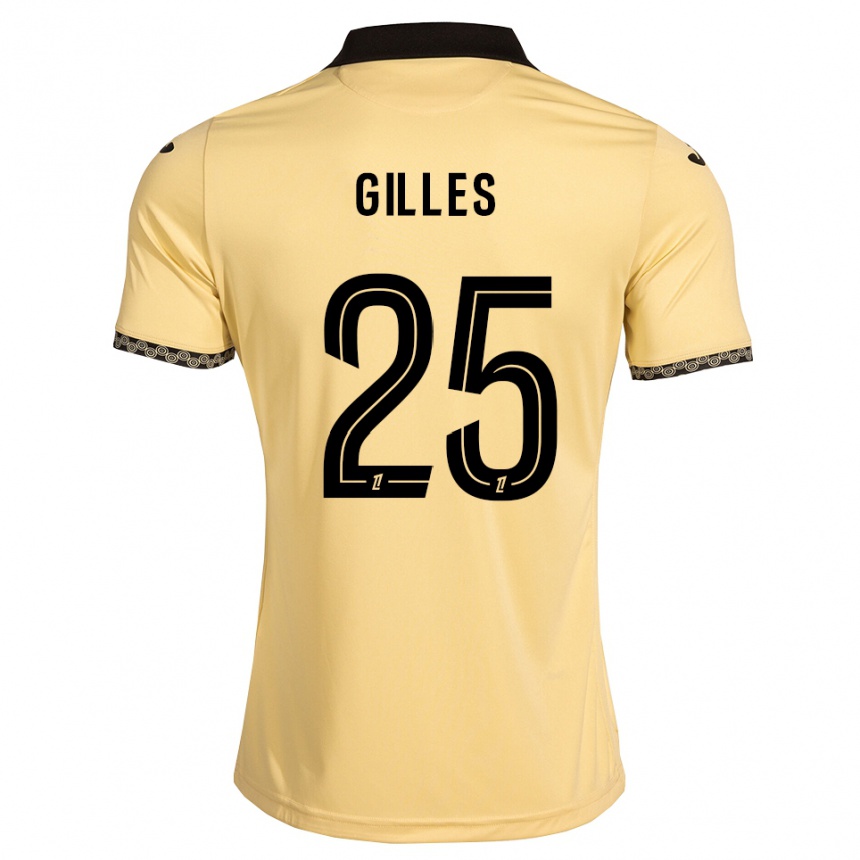 נשים כדורגל Elodie Gilles #25 לבן נאבאחו שחור הרחק ג'רזי 2026/27