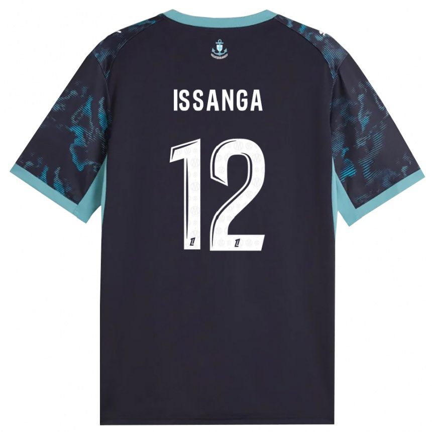 נשים כדורגל Alexandre Issanga #12 טורקיז בהיר שחור הרחק ג'רזי 2026/27