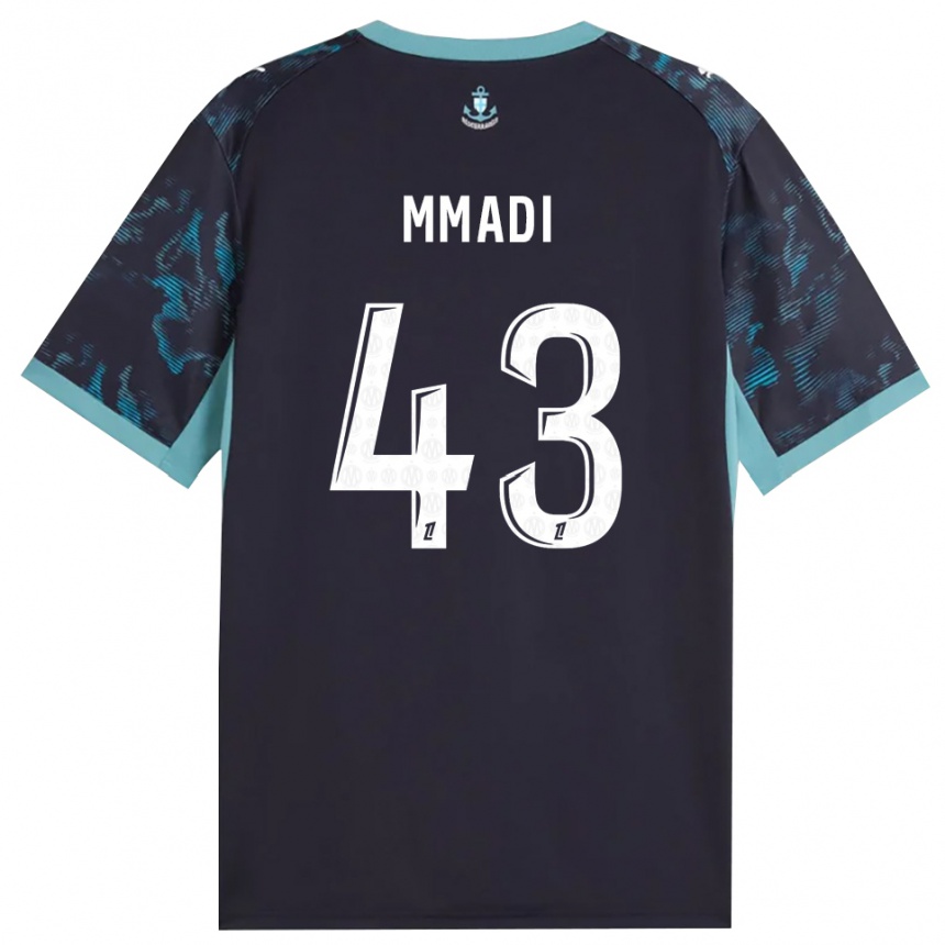 נשים כדורגל Tadjidine Mmadi #43 טורקיז בהיר שחור הרחק ג'רזי 2026/27