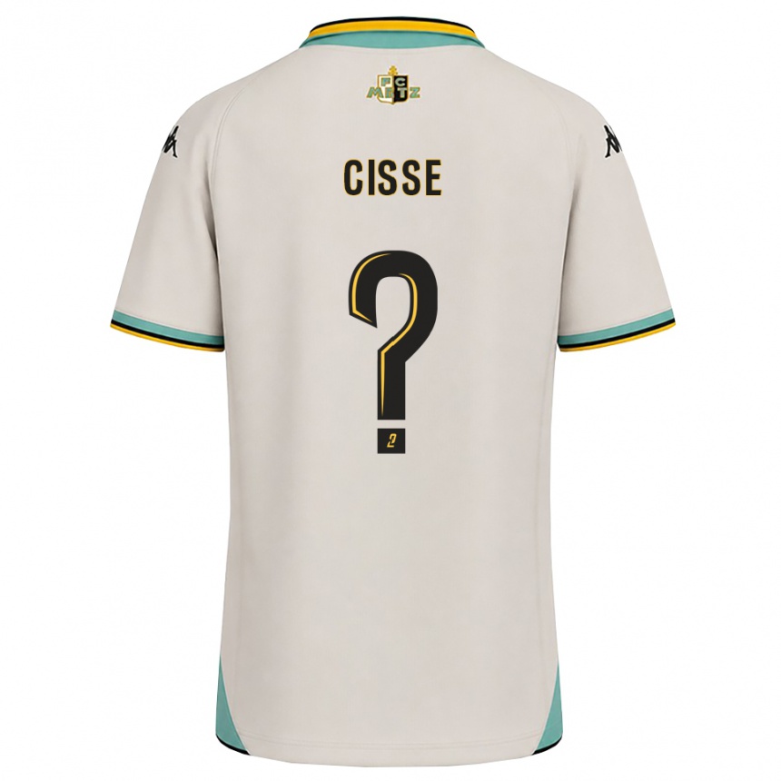 נשים כדורגל Mouhamadou Cisse #0 לבן פרחוני שחור הרחק ג'רזי 2026/27
