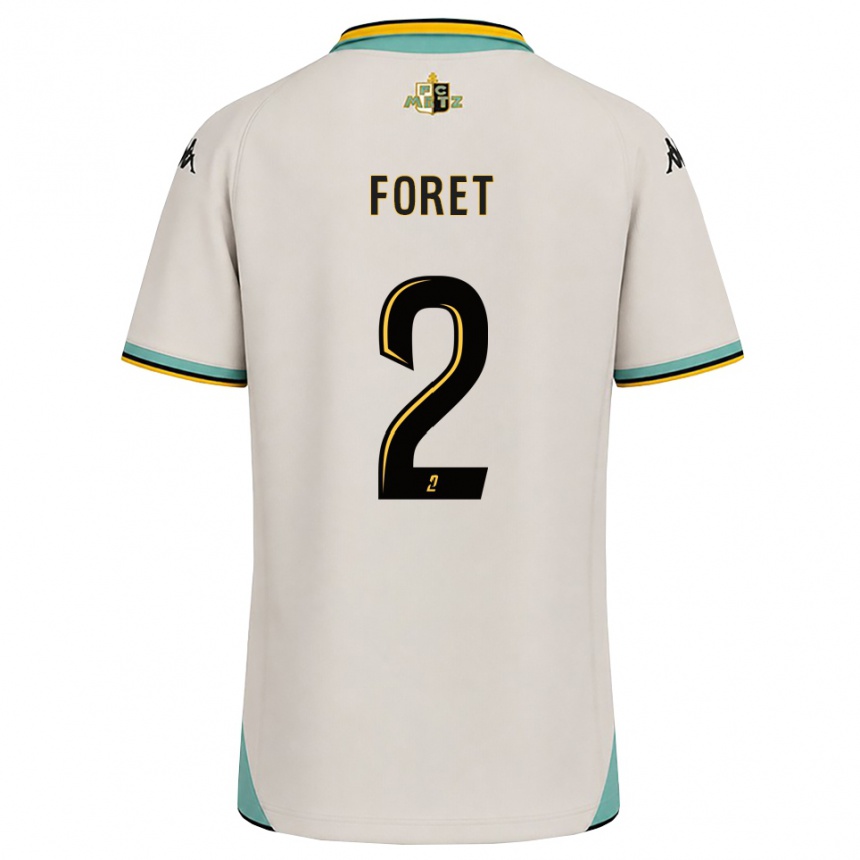 נשים כדורגל Adam Foret #2 לבן פרחוני שחור הרחק ג'רזי 2026/27