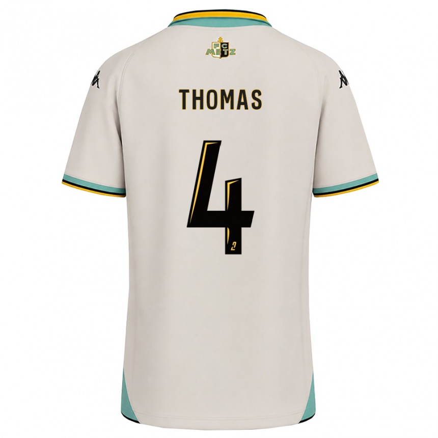 נשים כדורגל Gabriel Thomas #4 לבן פרחוני שחור הרחק ג'רזי 2026/27