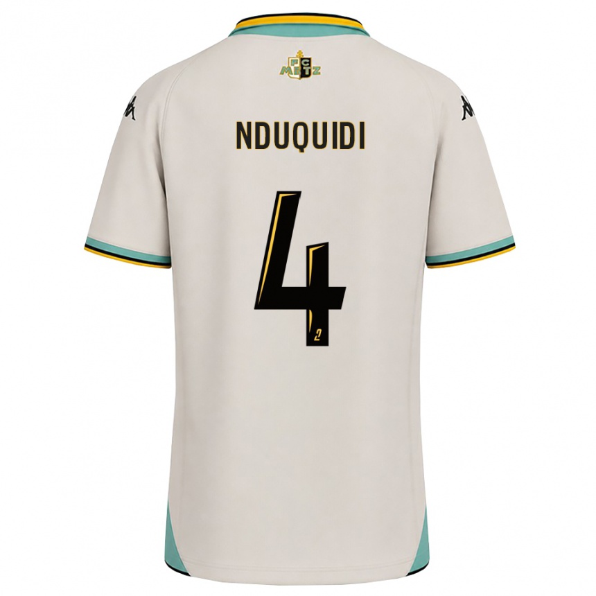 נשים כדורגל Benjamin Nduquidi #4 לבן פרחוני שחור הרחק ג'רזי 2026/27