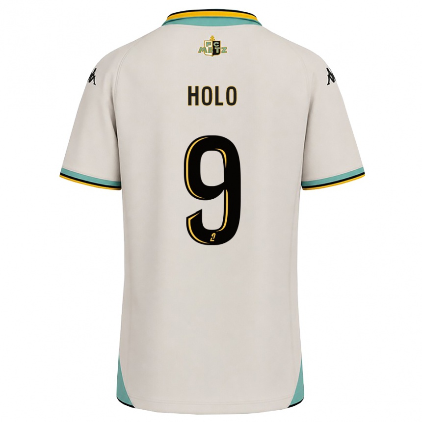 נשים כדורגל Mathis Holo #9 לבן פרחוני שחור הרחק ג'רזי 2026/27