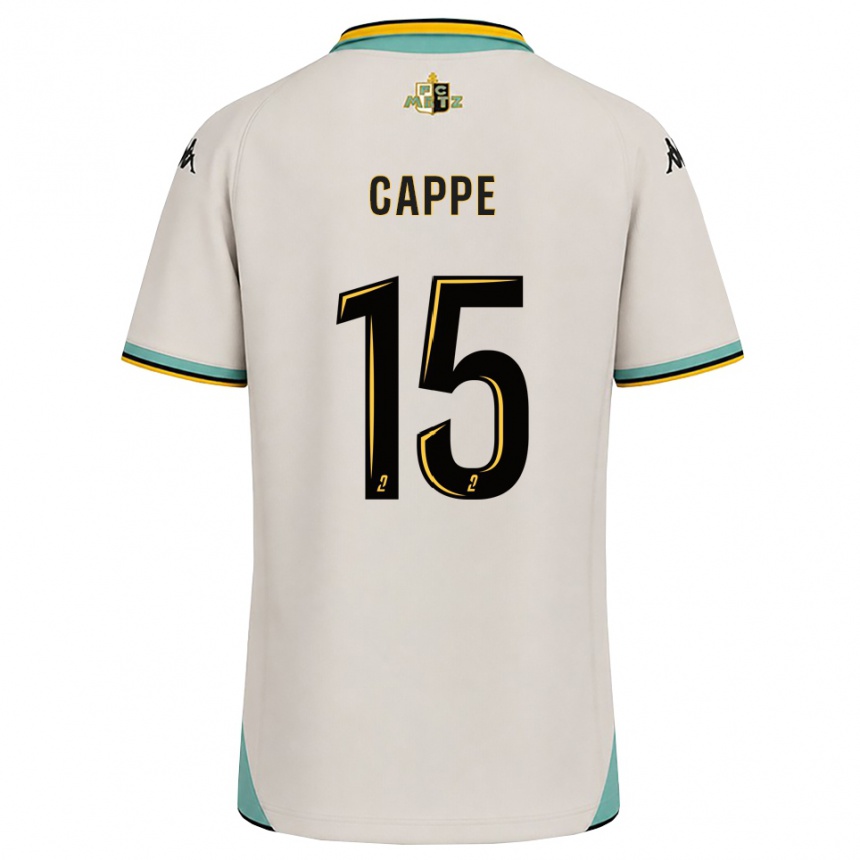 נשים כדורגל Djibril Cappe #15 לבן פרחוני שחור הרחק ג'רזי 2026/27