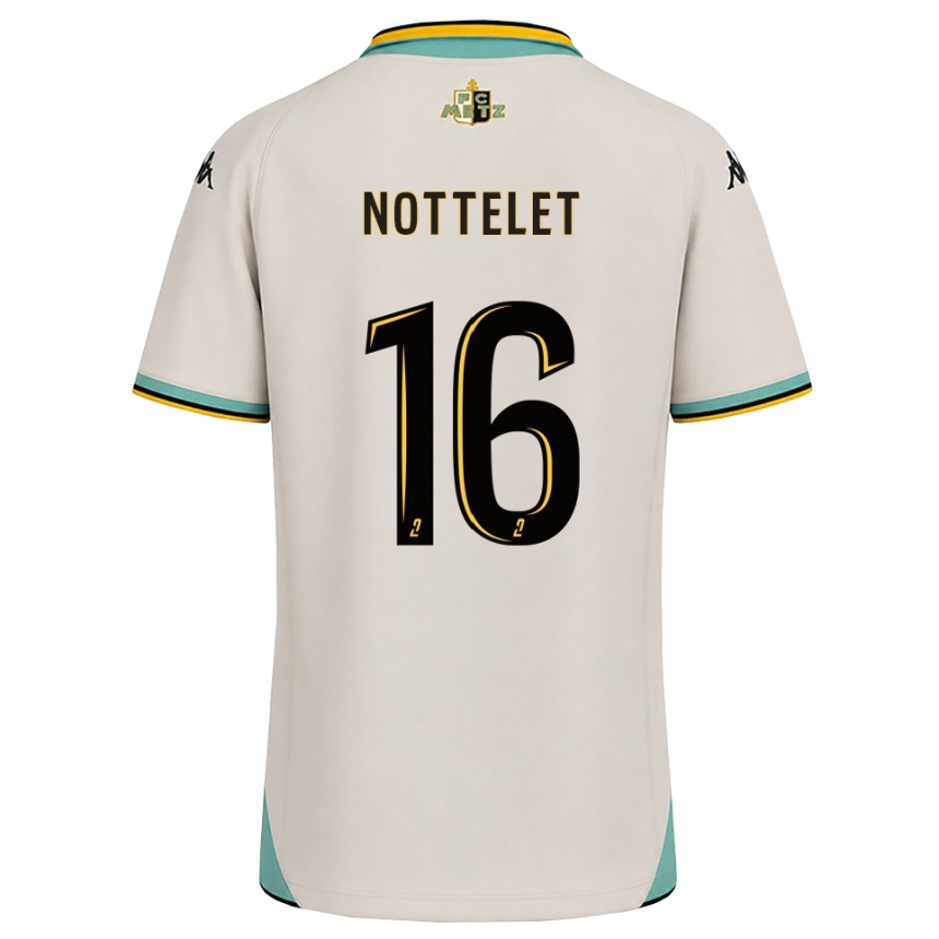 נשים כדורגל Gillian Nottelet #16 לבן פרחוני שחור הרחק ג'רזי 2026/27