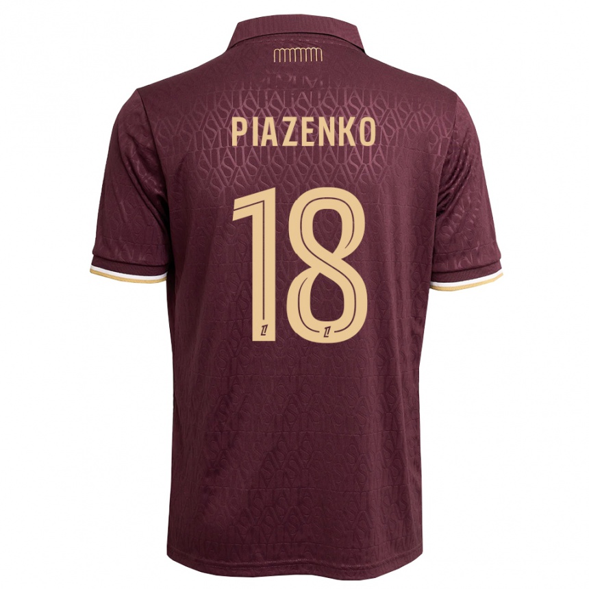 נשים כדורגל Rodion Piazenko #18 חום חולי אדום הרחק ג'רזי 2026/27